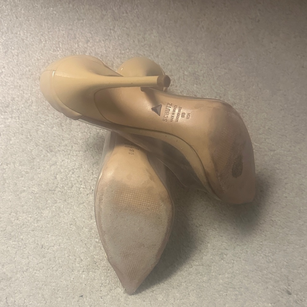 SCHUTZ Women's Tan Pointed Heels - Picture 5 of 8